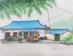 자세히보면 더 멋찐 그림입니다~ㅎㅎ요즘 인기있는 어반스케치!여러분들도 도전해보세요~^^