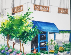 수강생 작품~여행스케치 풍경그림, 여러가지 건물그림 취미부터 전문가까지~수시등록 받고 있어요~