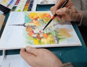 아름다운 가을 풍경~여행스케치~열공하는 수강생 모습입니다자격증반, 취미반 수시 모집 중 입니다~수,목요일 배울 수 있어요~